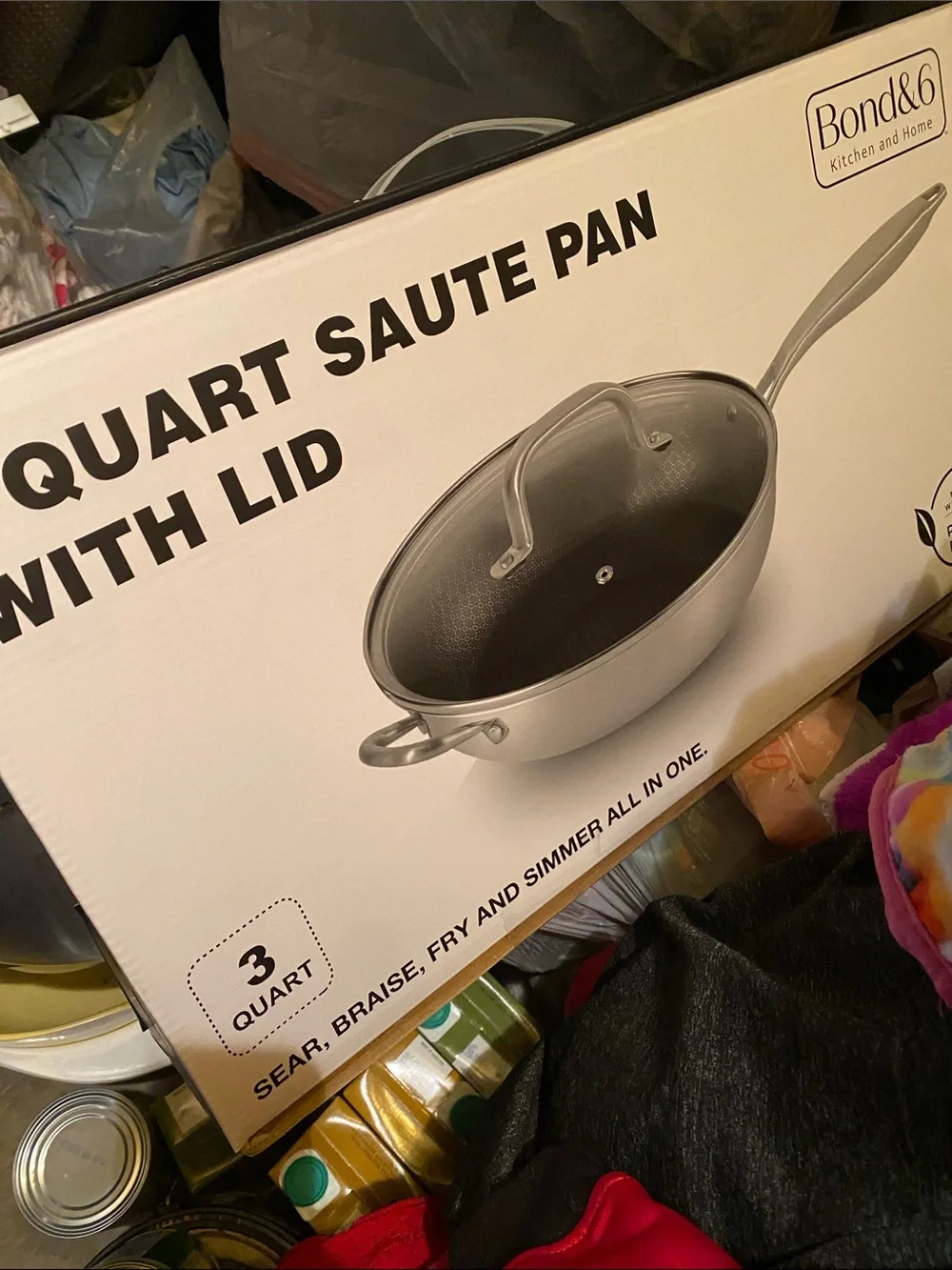 New 3-Quart Saute Pan with Lid